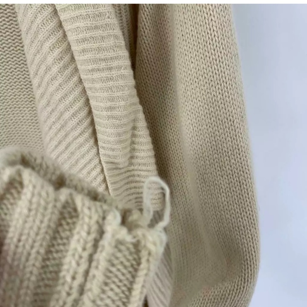 Vince Open Cardigan Sweater Duster Jacket Tan L - Picture 7 of 8